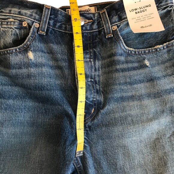 Madewell The Low-Slung Baggy Jean in Robertson Wash Rigid size 24 NV387 - Picture 7 of 15